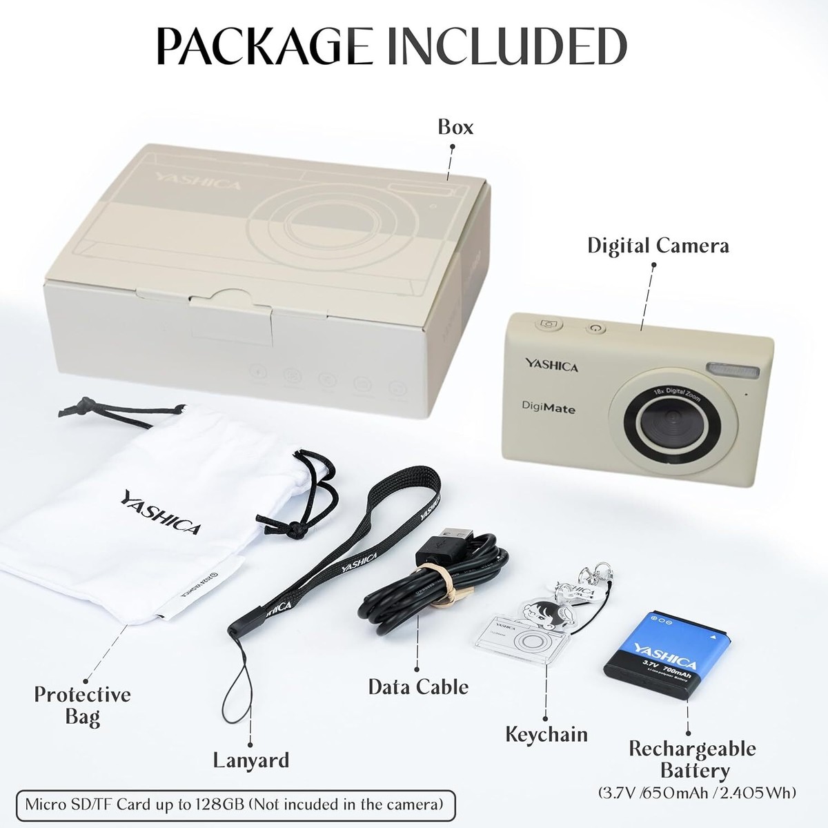 YASHICA DigiMate Digital Camera – Easy Point & Shoot Compact 