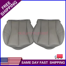 For 2007- 2010 2011 Toyota Camry Driver Passenger Bottom Leather Seat Cover Gray