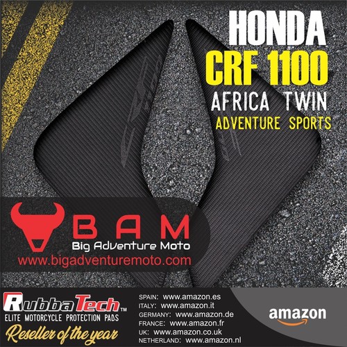 RubbaTech Honda Africa Twin CRF1100L Adv Sport Gummi Knieschützer - Wertpaket - Bild 3 von 6