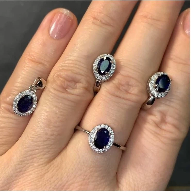 VETEMENTS Gioielli in argento da donna set di gioielli in argento 925 set fatto a mano argento vintage