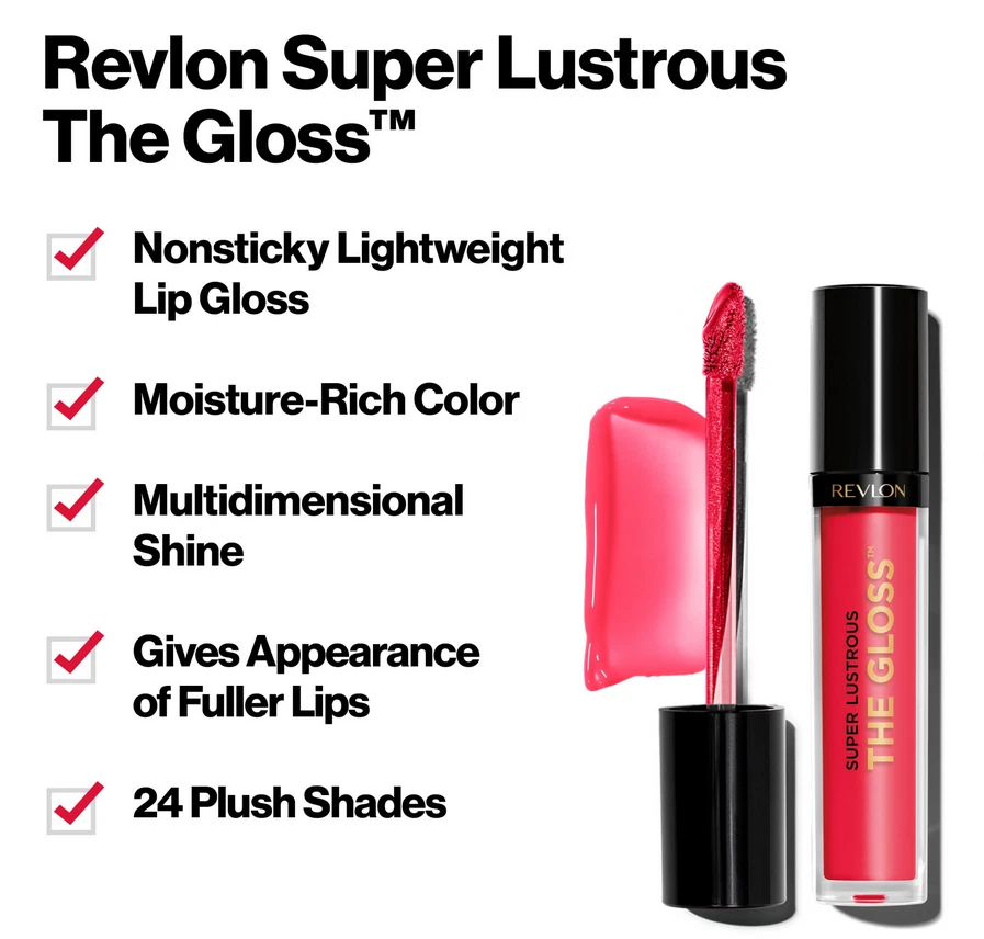 Revlon Super Lustrous Lip Gloss - You Pick the Color - New & Sealed, Ships Free! - Image 4 of 4