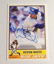 Devon White 2015 Topps Archives Fan Favorites Auto On-Card SP #FFADW Blue Jays