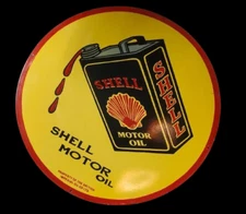 PORCELAIN SHELL ENAMEL SIGN 30X30 INCHES DOUBLE SIDED