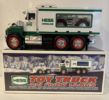 2008 Hess Toy Truck and Front Loader Hydraulic Open Box Bed with Ramp NEW