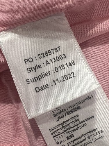 Sonia Rykiel Paris Teen Girls Skirt Pink Embroidered Lips Rouge A Line 14 - Picture 12 of 15