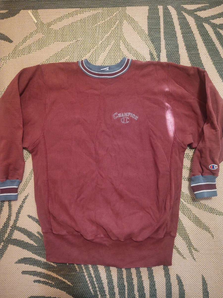 Maroon sweatshirt champion sale