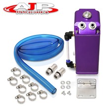 Purple 7 X 3 X 2.5 8mm Inlet Square Oil Catch Can Tank Drain Plug For Scion