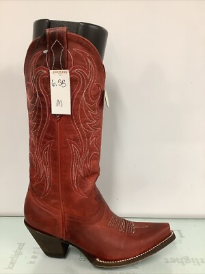 Idyllwind Coming Up Roses Western Boot Red Womens Size 6.5B, Preowned.
