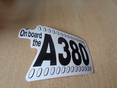 Lufthansa Aufkleber On Board the A380 (Neu)