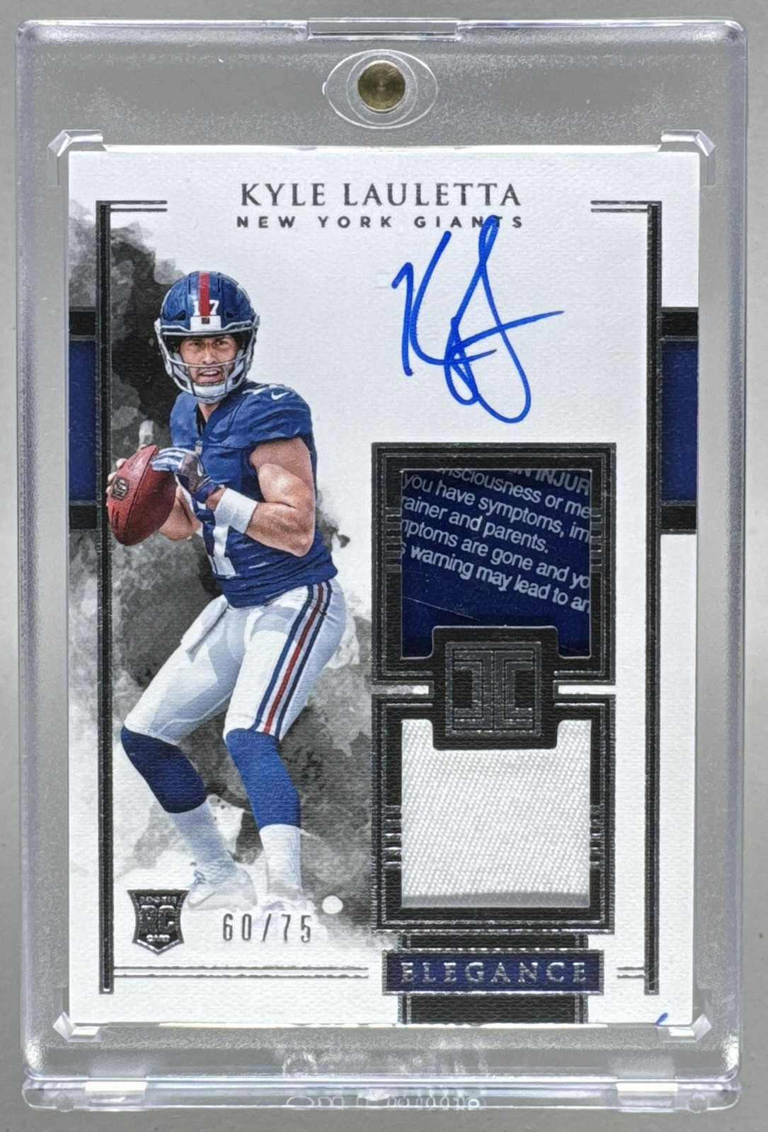 Kyle Lauletta Panini Impeccable #124 Autograph