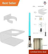 Elegant Clear Acrylic Lightsaber Wall Mount - Floating Holder with Hardware