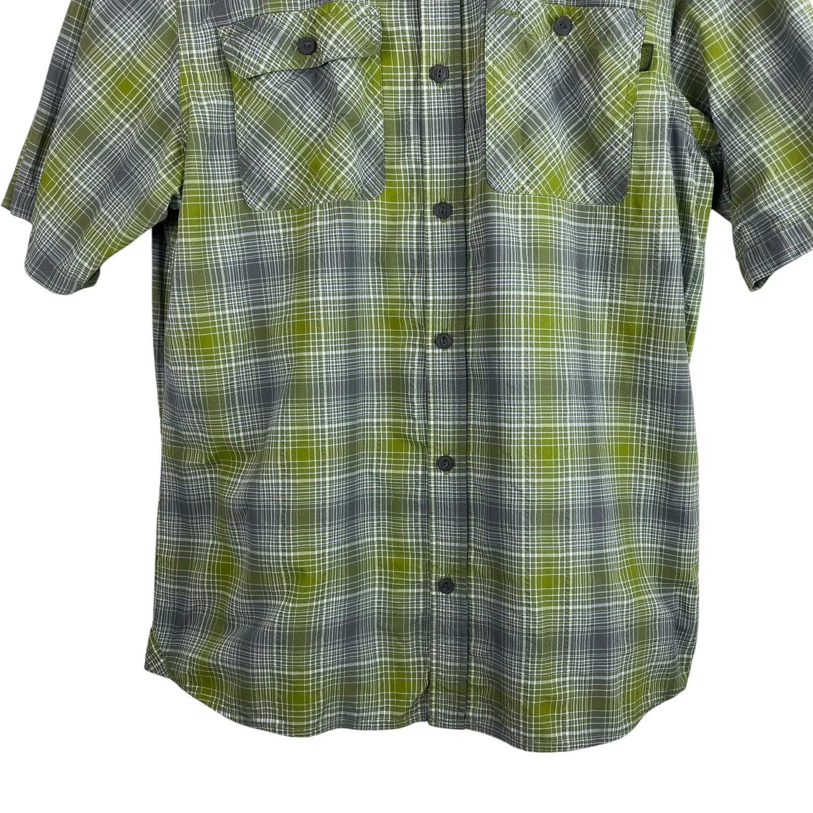 outdoor-research growler plaid button nylon hike climb shirt