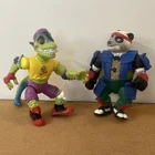 VTG 1990 Mondo Fecko & Panda Khan TMNT Set of 2 Action Figures