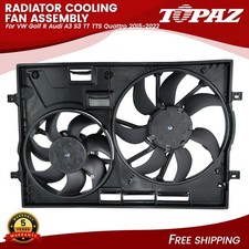 Radiator Cooling Fan Assembly Fits VW Golf R Audi A3 S3 TT TTS Quattro 2015-2022