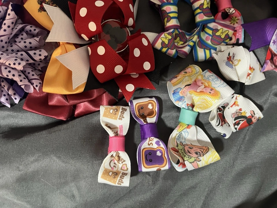 Lot Of 42 Hairbows Misc Sizes Disney, Harry Potter - Image 3 of 4
