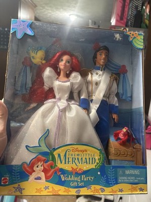 Disney Little Mermaid Ariel And Prince Eric Wedding Dolls