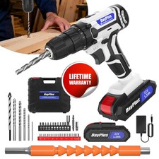 21V Cordless Drill Driver Drilling Variable Speed Wall Brick Wood Metal Battery