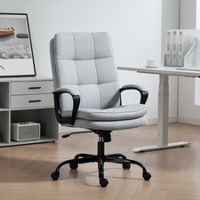 High Back Office Chair, Computer Chair with Dual-Layer Padding Refurbished