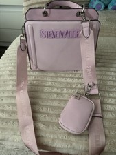 Steve Madden Pink Satchel Top Handle Bag with Detachable Strap and Pouch  Bevelyn