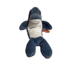 Ty Beanie Babies Echo the Dolphin Grey White Plush Toy Style 4180 1996 Vintage