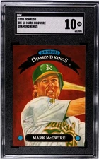1993 DONRUSS DIAMOND KINGS #DK-18 MARK McGWIRE SGC 10 (pop. 1)