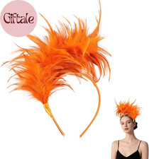 Feather Headband for Women Feather Fascinator Headband Cocktail Wedding Party