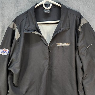Nike Golf Indianapolis Motor Speedway Miller Light Windbreaker 2XL Black Lined