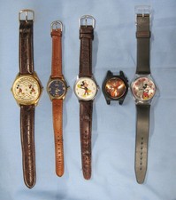 LOT OF 5 ALL WORKING DISNEY WATCH  - ALL R WO...