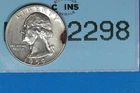 1959 PROOF 25C WASHINGTON SILVER QUARTER EARLY US TYPE COIN RAW-2298