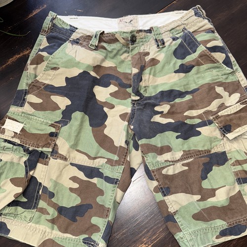 Short Cargo Vert American Eagle Outfitters Taille 4 - Coupe Boyfriend Femme