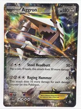 Aggron EX #93/160 Holo Ultra Rare XY - Primal Clash Pokemon MP
