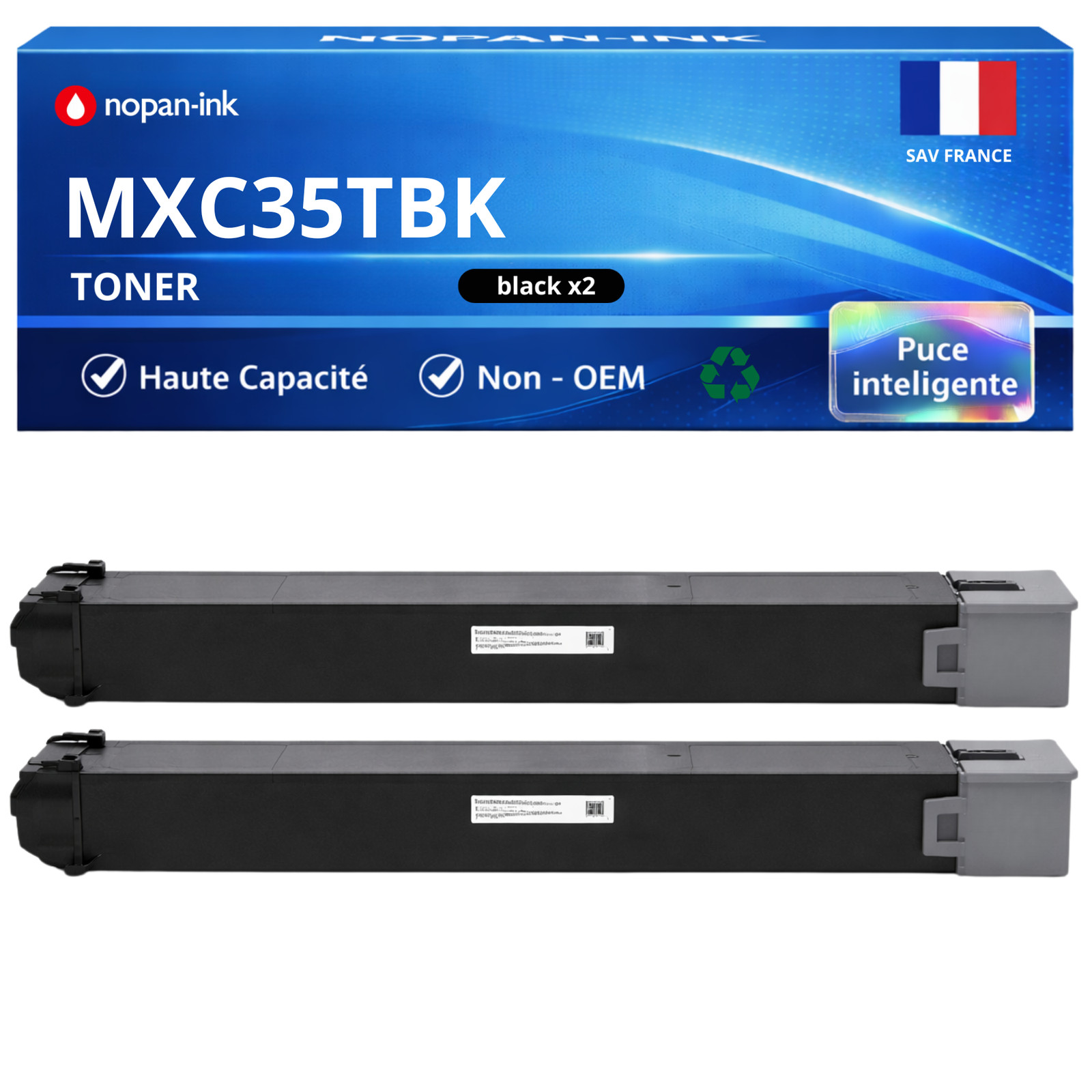 Toner MX-C35TBK noir compatible pour Sharp : fini les impressions ternes sur 9000 pages