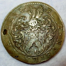 1630 Colonial Copper Commemorative Penny Spanish Netherlands