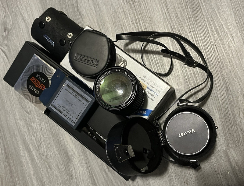 Vivitar & Quantaray Lenses Lot, Tiffen Prinz Filters, Microphone, Cases