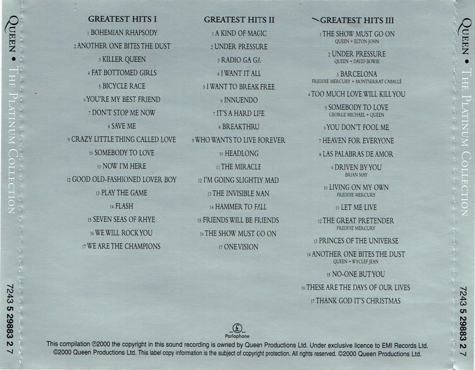 (3CDs) Queen - The Platinum Collection - Greatest Hits I II & III - Killer Queen - Bild 2 von 2