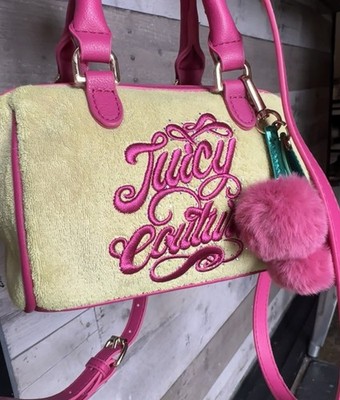 Juicy Couture Custom Lime Green Sugar Rush Pink Crossbody Bag Cherry Charm Pink