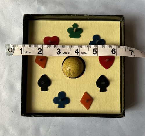 Vintage ROYAL JACKS Game w/Bakelite Jacks Complete Set w/ Instructions 1940/50’s - Picture 12 of 12