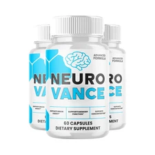3-Pack Neurovance Pills - Neuro Vance Brain Function and Memory Support-180 Caps