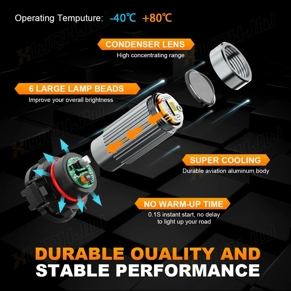 Para Ford Mustang Shelby GT500 2007-2014 - 2x luces antiniebla LED 8000 k Foto 4 de 4