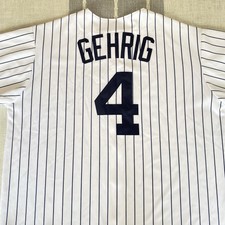Maillot De Baseball New York Yankees Lou Gehrig - Taille XL - Blanc - Majestic Cooperstown - Neuf