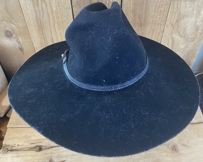 VTG Wool Eddy Bros Ghost Rider Jr Cowboy Hat 6 5/8 Black Western