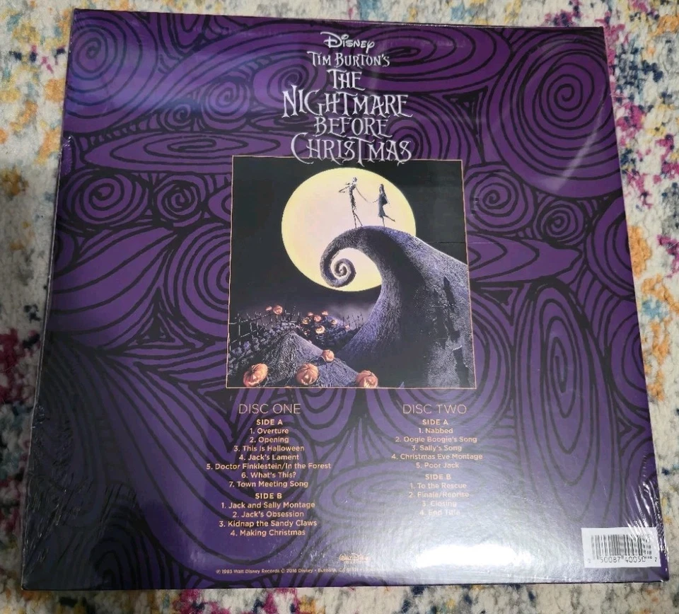 THE NIGHTMARE BEFORE CHRISTMAS - OST -  2LP FYE EXCLUSIVE - PURPLE VINYL SEALED - Image 3 of 4