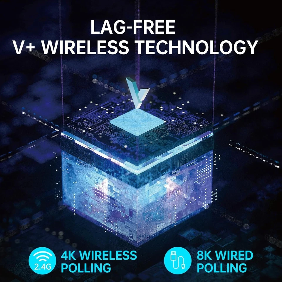 Rapoo VT9Pro 4K Wireless Gaming Mouse – 26K DPI, 4KHz, 180h, 68g, 10 Btns - Image 2 of 4