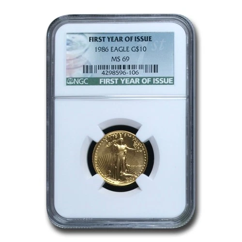 1986 1/4 oz American Gold Eagle MS-69 NGC (First Year of Issue)