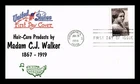 DR JIM STAMPS US COVER MADAM C J WALKER BLACK HERITAGE FIRST DAY ISSUE