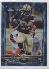 2015 Topps Chrome Hot Box Blue Diamond Refractor Mark Ingram #62 gp3