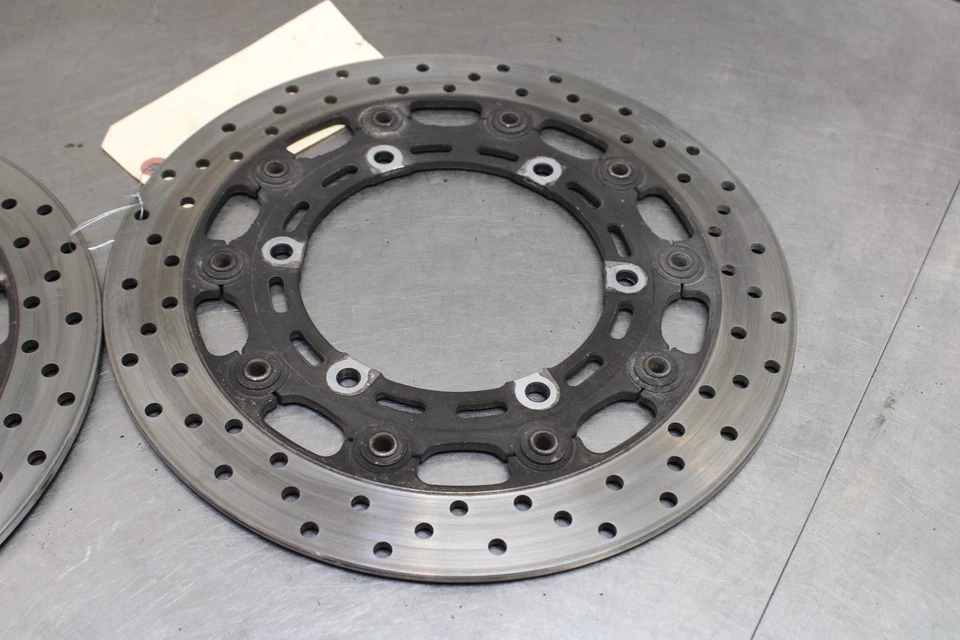 97-07 YAMAHA YZF600R  FRONT LEFT RIGHT BRAKE ROTORS DISCS 4SV-2581T-01-00 Foto 3 de 4