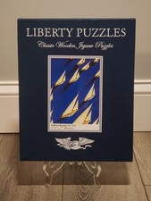 Liberty Classic Wooden Jigsaw Puzzle Sailboat Regatta By Ski Weld 486 Pcs USA