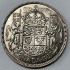 1937 Canada Silver 50 Cent, Au55 Condition, Light Hairlines. D-543