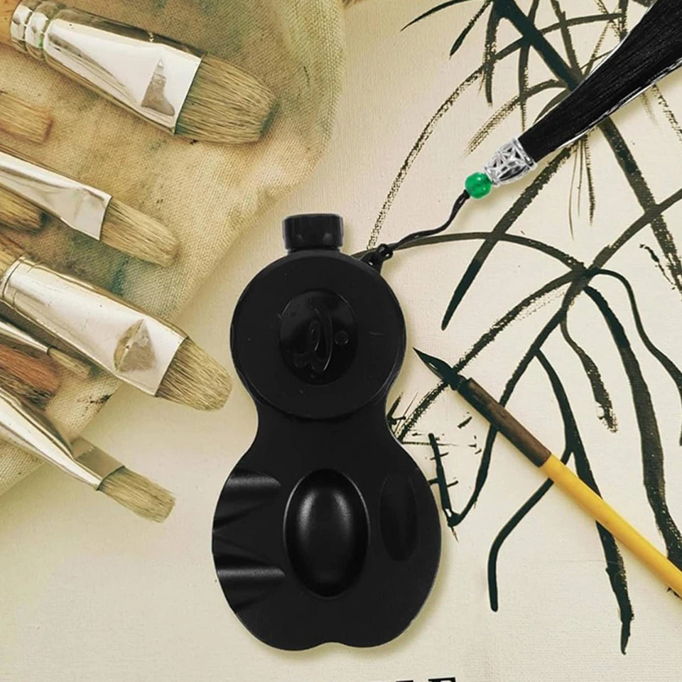 2X Covered Ink Stone for Calligraphy Practice Portable and Sealed Ink Tray5998 - image 3 of 4